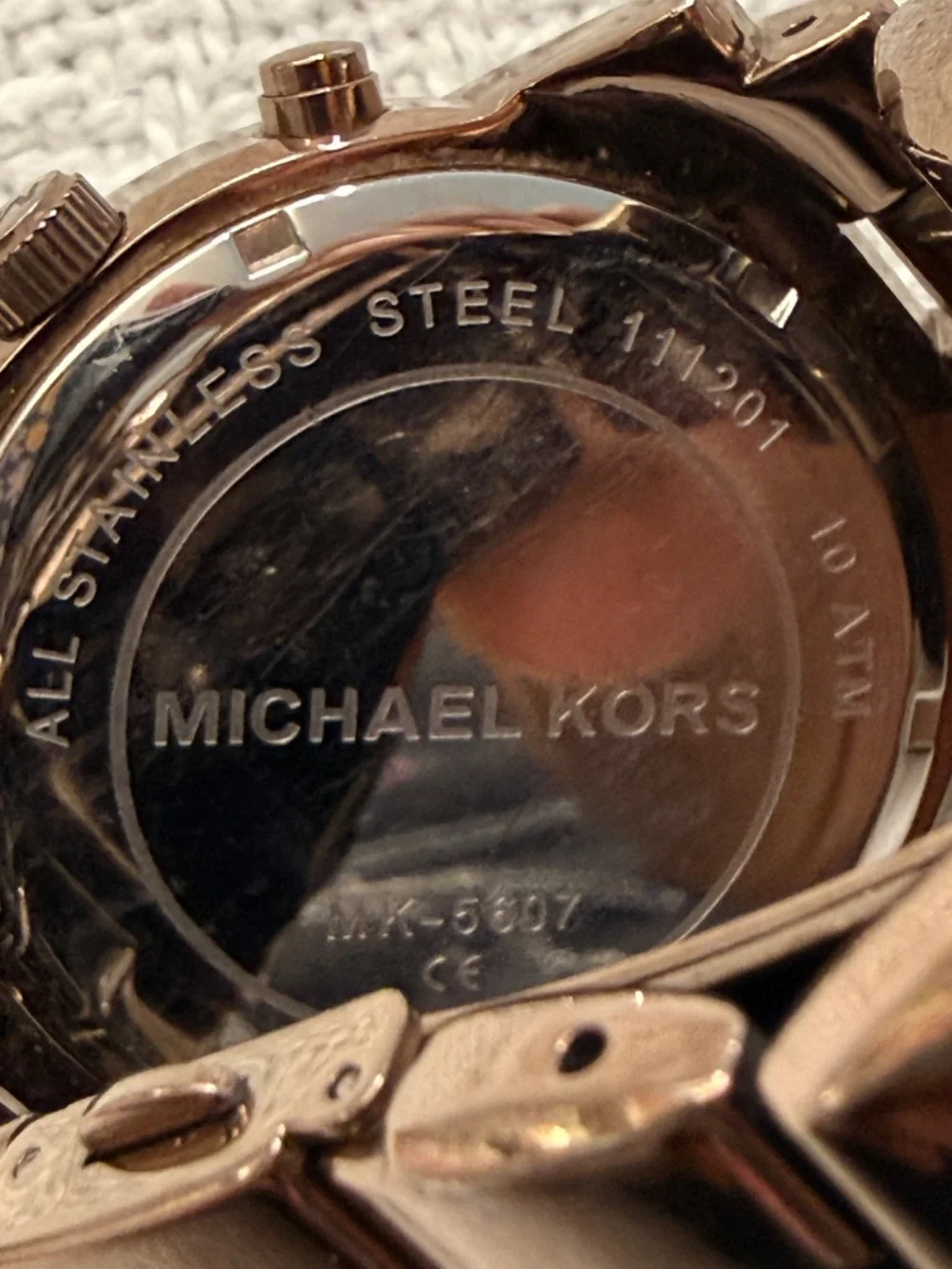 Michael Kors Brown Metal Wrist Watch #3